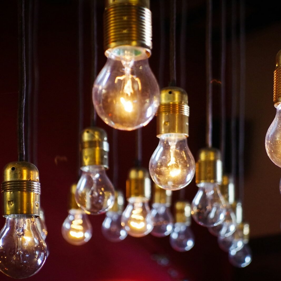 clear light bulb lot
